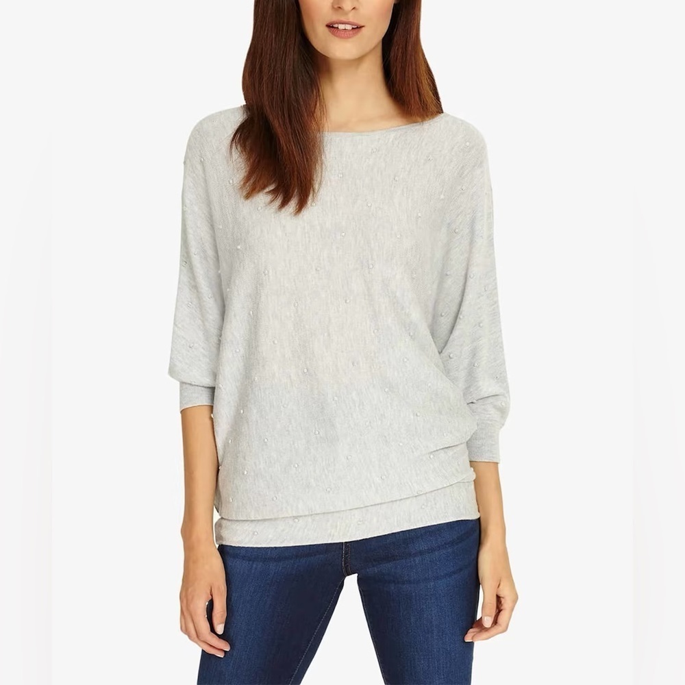 Phase Eight Becca Spot Stitch Knit Top